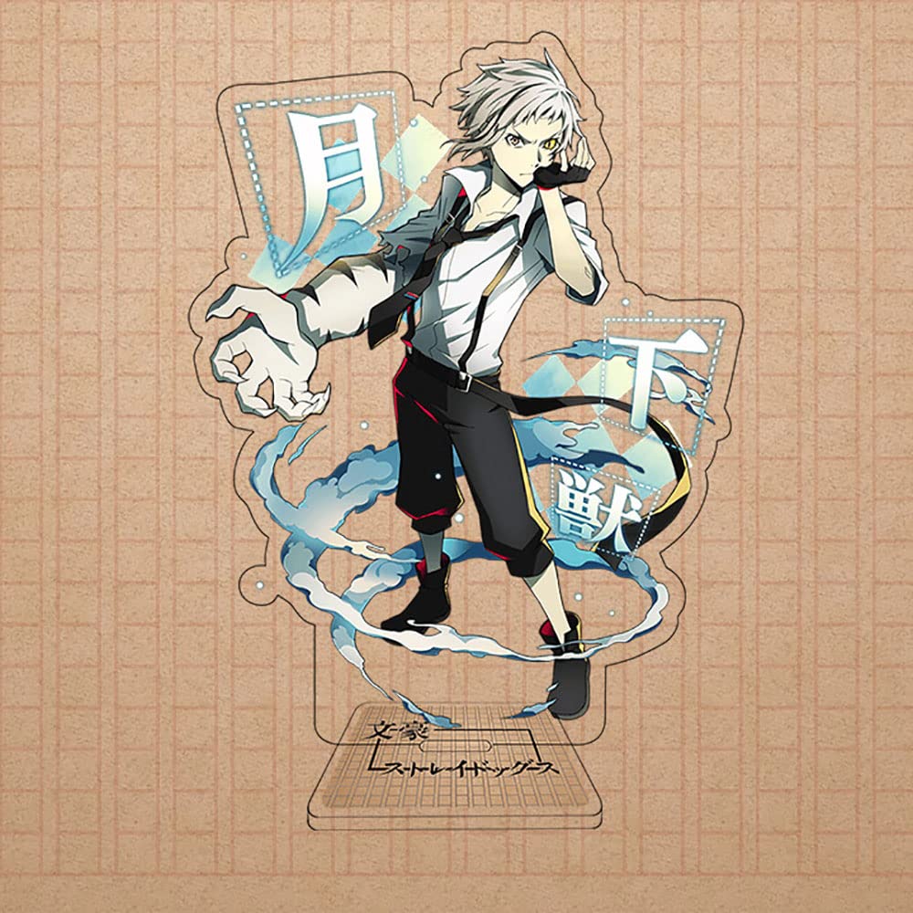 Acrylic figure Display for Bungo Stray Dogs Man-Tiger Nakajima Atsushi Anime, Stand Character Portrait Model Desktop Ornament, Collection,15CM