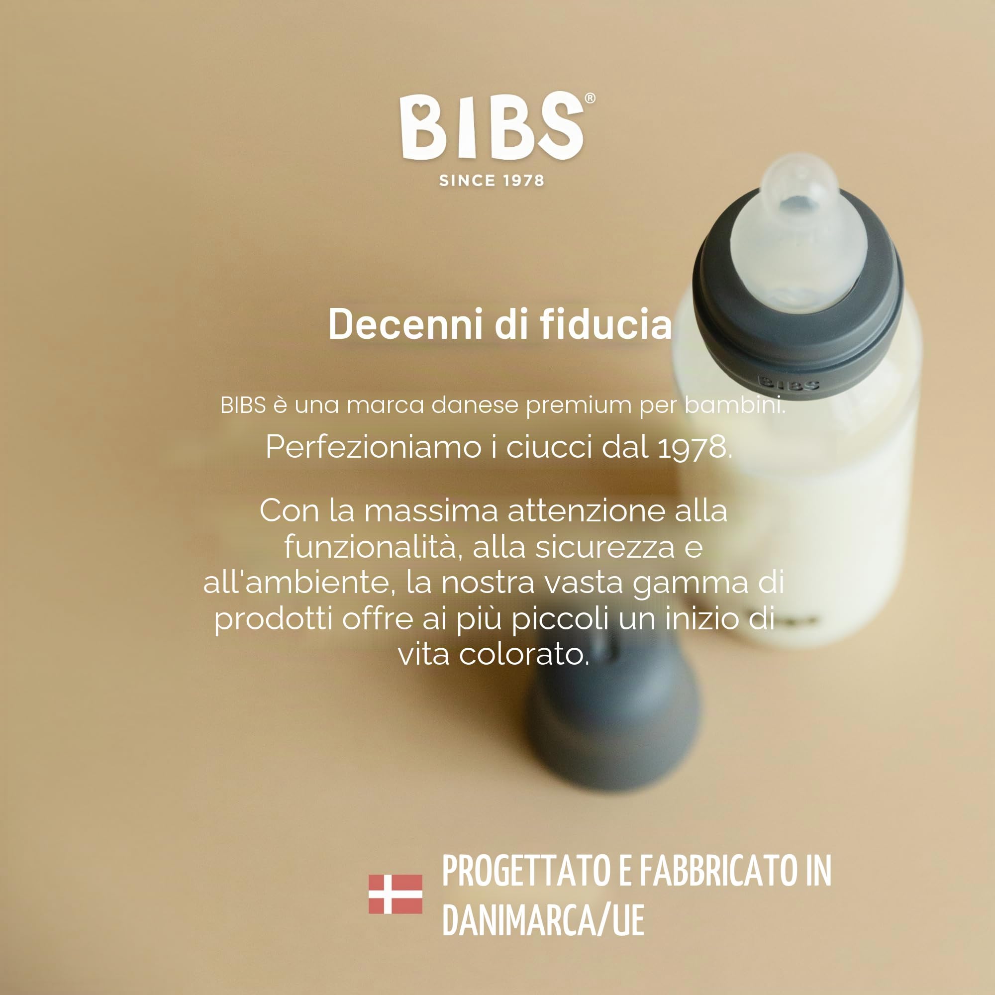 Biberon Baby BIBS 150 ml - Tettarella in silicone - Anti-coliche, senza BPA, tettarella tonda, flusso lento, leggero e facile da pulire, per neonati 0+ anni - Baby Blue