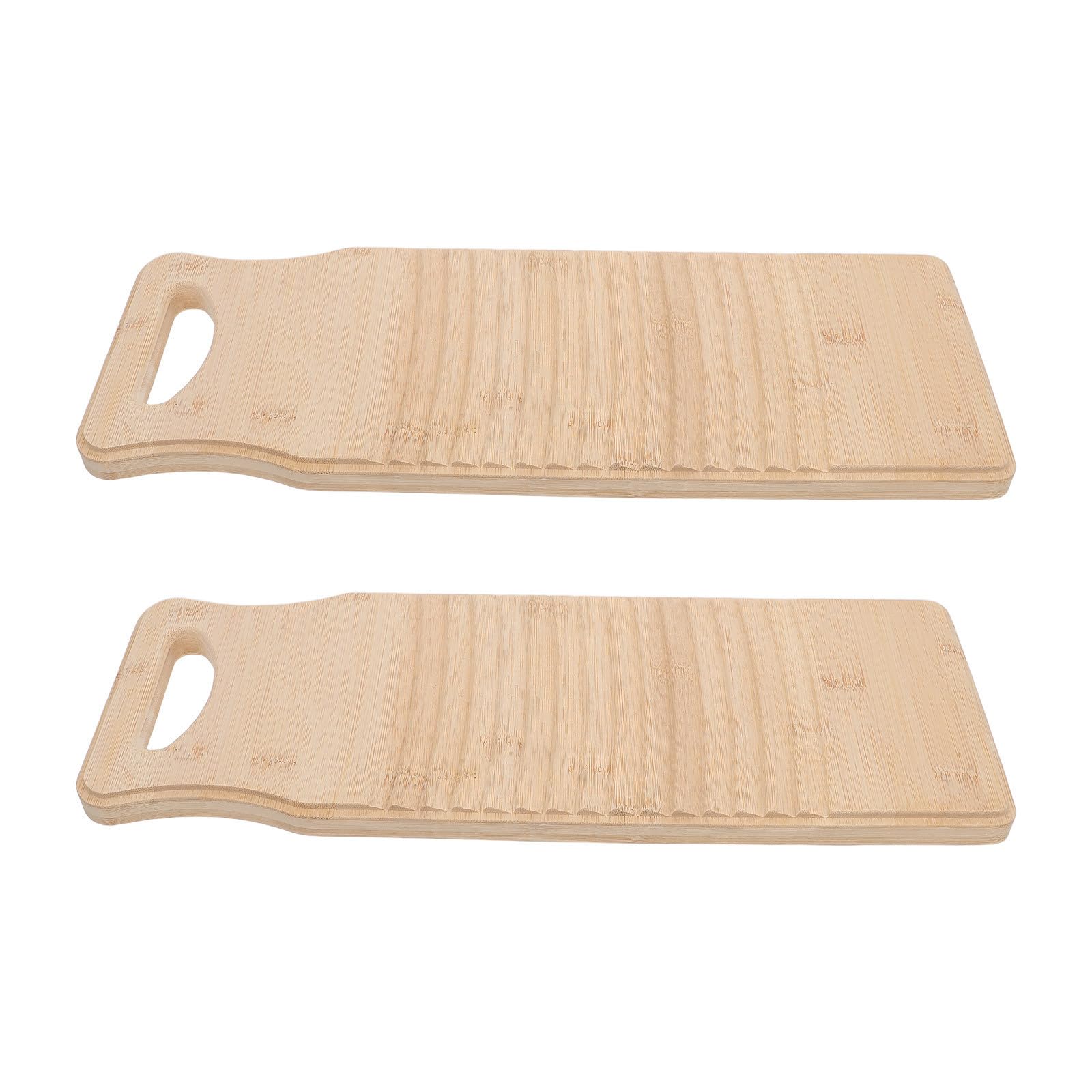 HOMSFOU 2 Tablas de Lavar Ropa Manual de Bambú Textura Acanalada Antideslizante para Uso Doméstico en Hogar y Cuarto de Lavado Color Beige