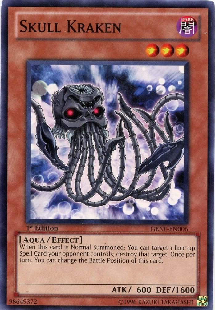 Amazon.com: Yu-Gi-Oh! - Skull Kraken (GENF-EN006) - Generation
