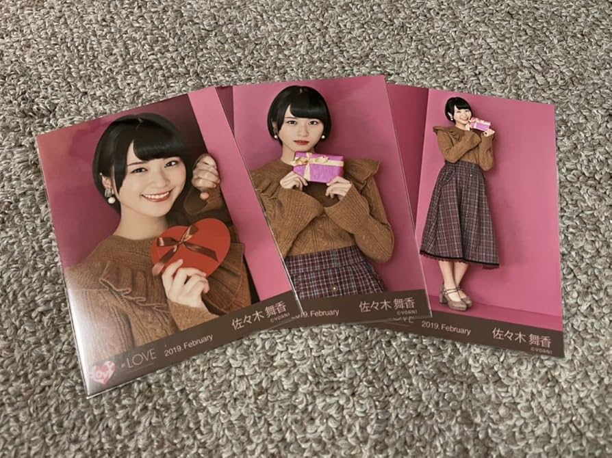 ＝LOVE イコラブ　生写真　バレンタイン　2019 直筆サイン　佐々木舞香 LOVE イコラブ 生写真 バレンタイン 2019 直筆サイン 佐々木舞香