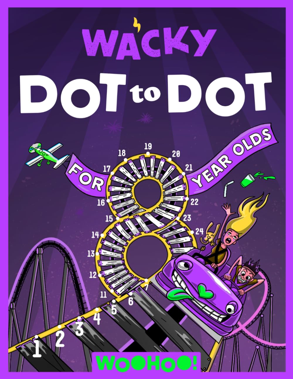 Wacky Dot to Dot for 8 Year Olds: Follow the Clues, Uncover the Mystery, and Create a Colorful Work of Art (Activity Book Gift for Boys & Girls)