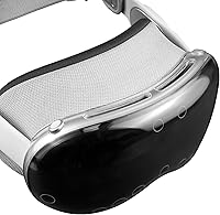 Vista 7 de SOULWIT Funda protectora de TPU para auriculares Apple Vision Pro VR, accesorio protector de pantalla duradero y delgado, sin afectar los escaneos