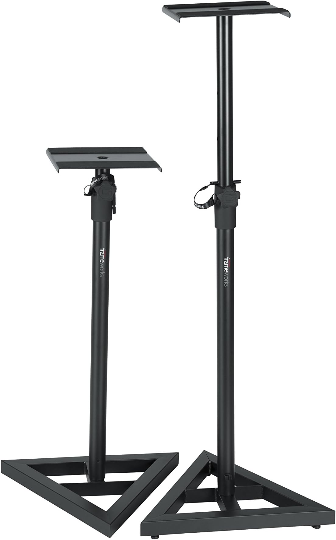 Gator GFW-SPK-SM50 Frameworks Studio Monitor Stands with Adjustable Height and Locking Saftey Pin