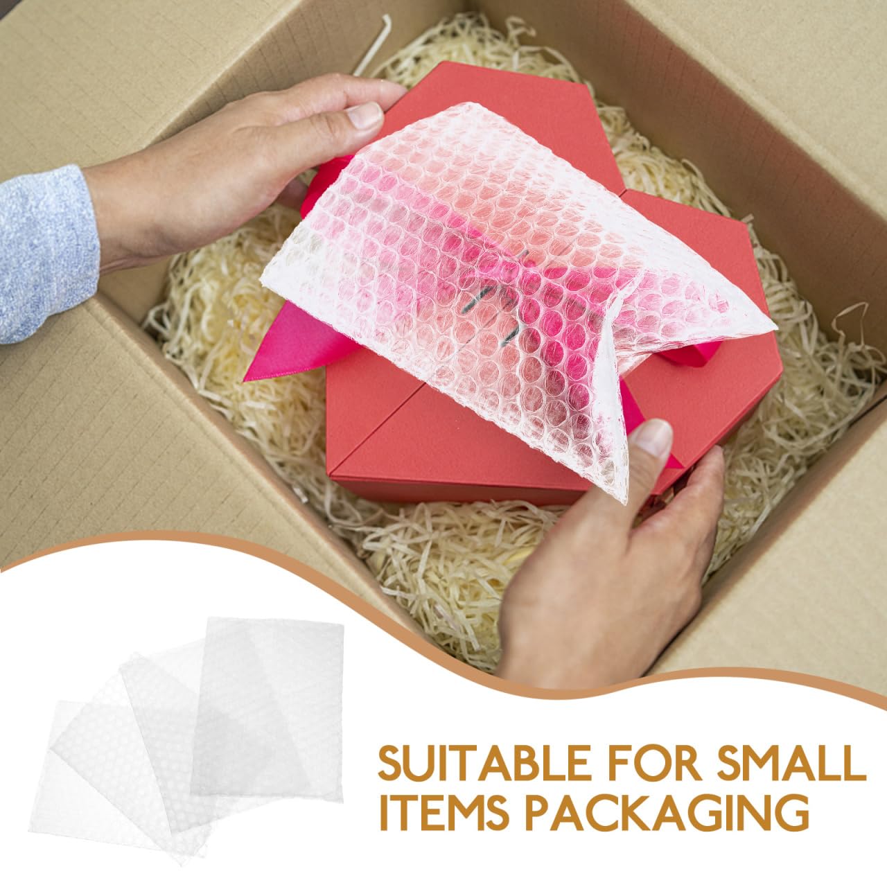 Zerodeko Lot De 100 Pochettes À Bulles Transparentes 5.91 X 3.94 in Pochette À Bulles Pour L'Expédition Le Stockage Et Les Petites Entreprises Sacs Antichoc Pour Emballage