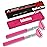 Kuvvfe 2 Pack Portable Extendable Back Scratcher, Stainless Steel Telescoping Back Scratcher with Beautiful Present Packaging(Pink red)