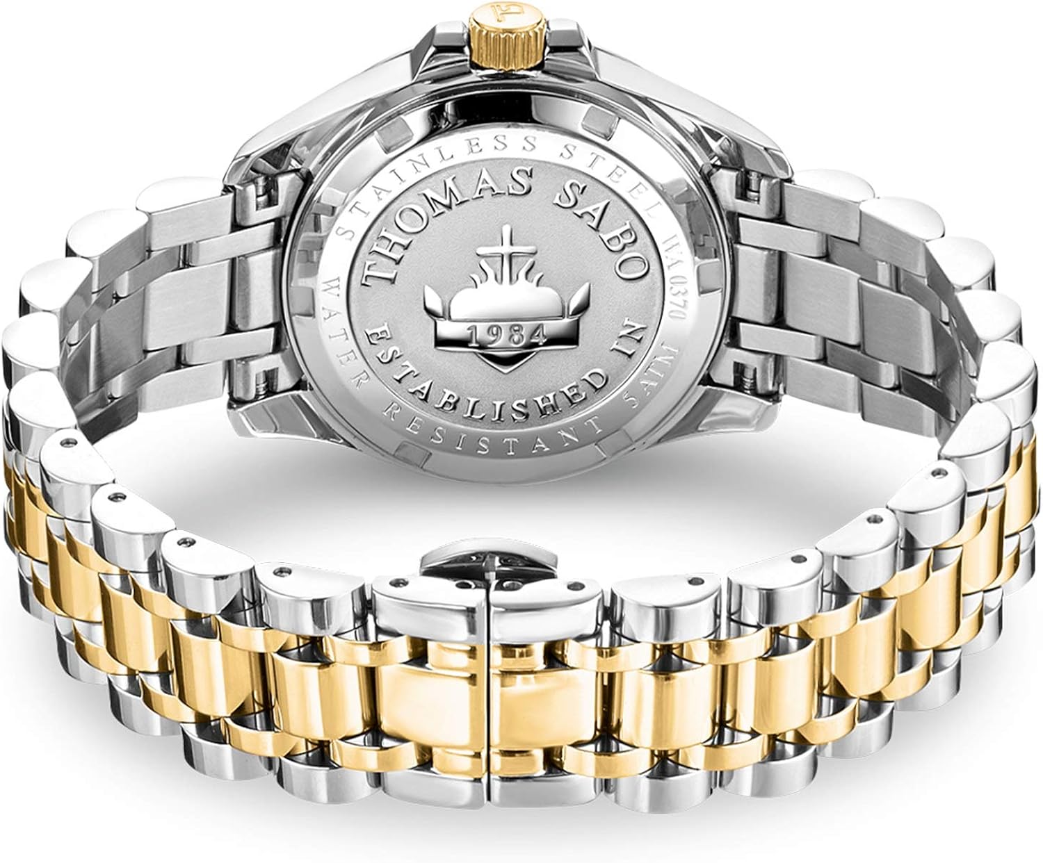 THOMAS SABO Orologio Analogueico Quarzo Donna con Cinturino in Acciaio Inox WA0370-291-203-33 mm