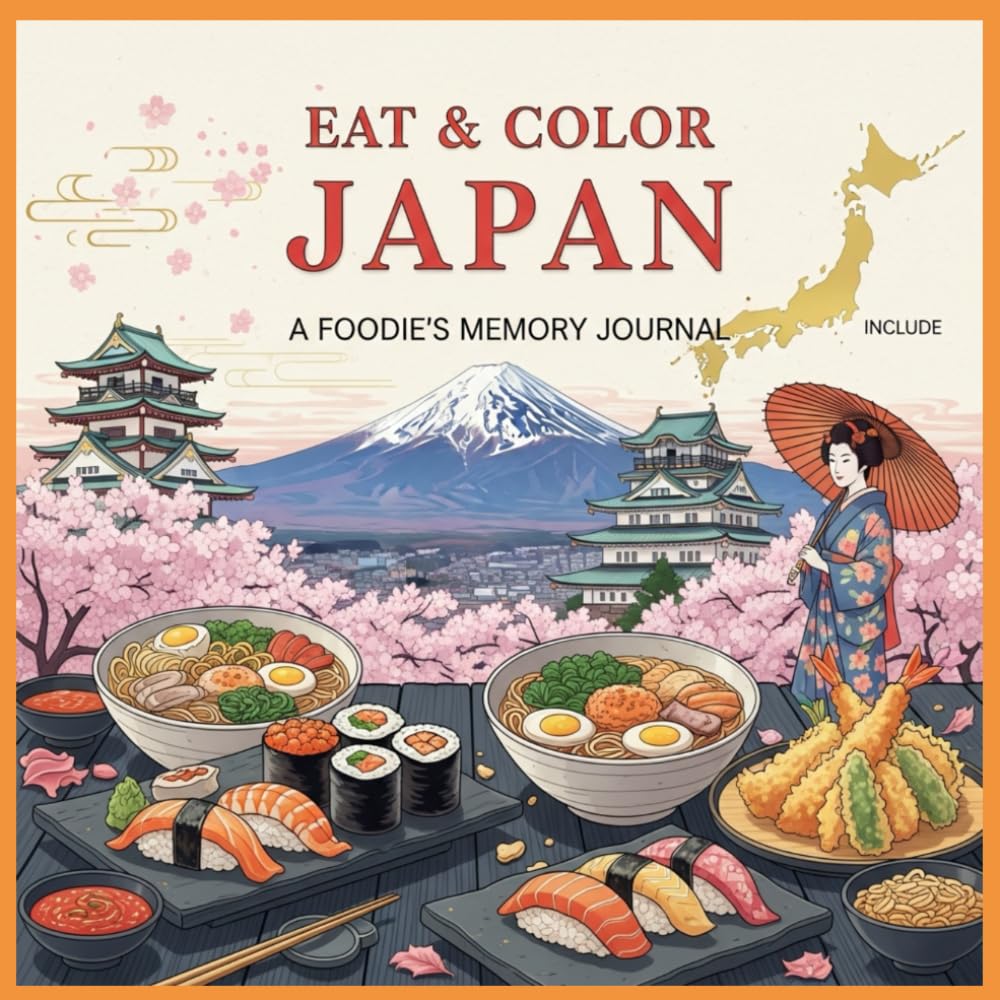 Eat & Color Japan: A Foodie’s Memory Journal