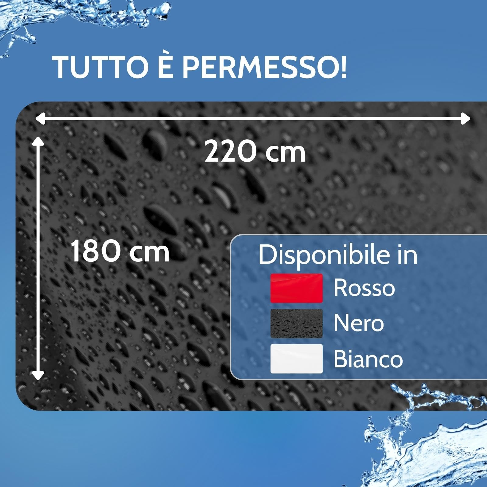 JOYDIVISION SexMAX WetGAMES Lenzuolo rosso | Telo copriletto 180 x 220 cm | Lenzuolo in PVC per giochi di coppia e massaggi | Protezione dall’umidità per letto | lavabile fino a 30°C