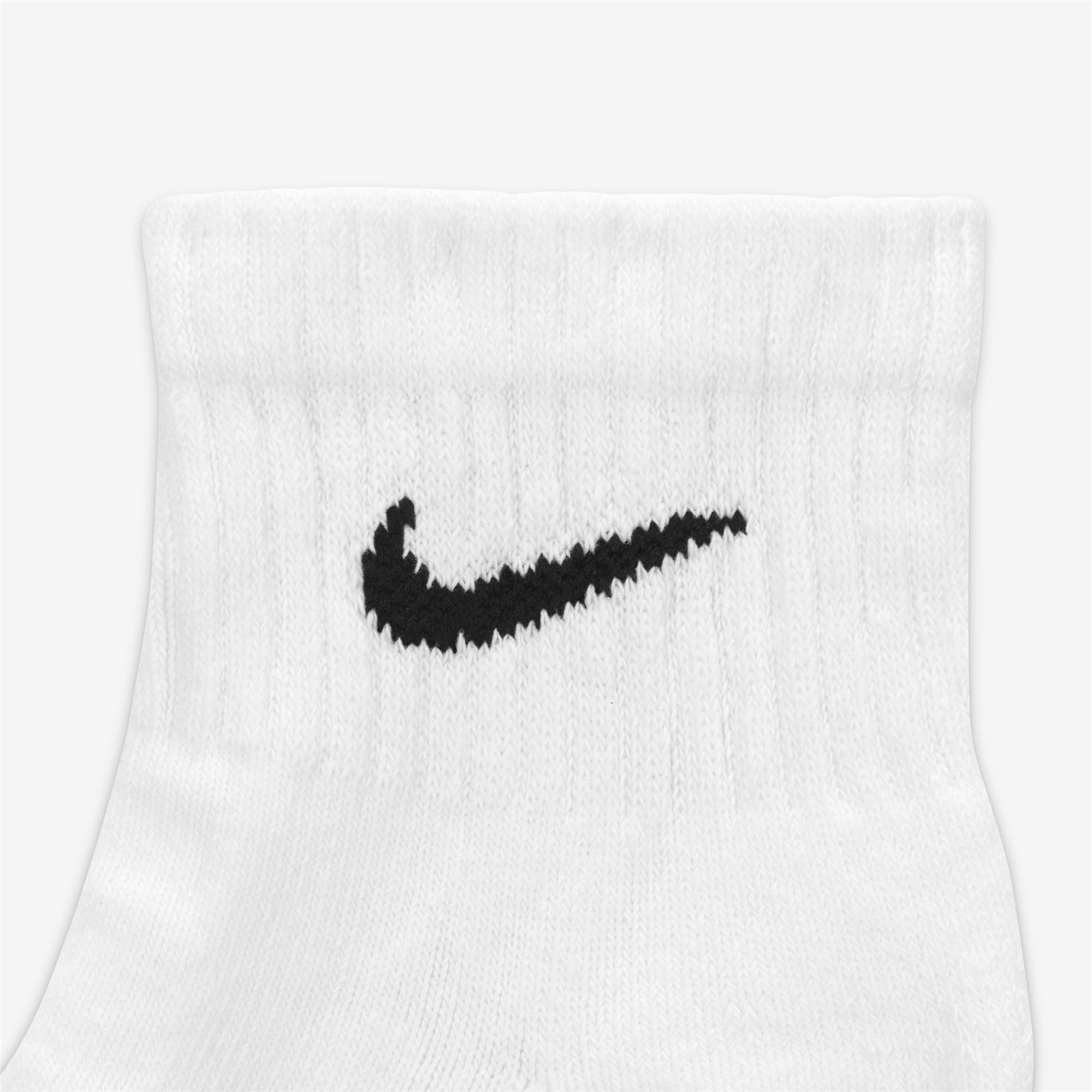 NIKE 6 X Sport Freizeit Socken Strümpfe 2X3er Pack SX7677, Farbe:Weiß, Größe:S = 34-38