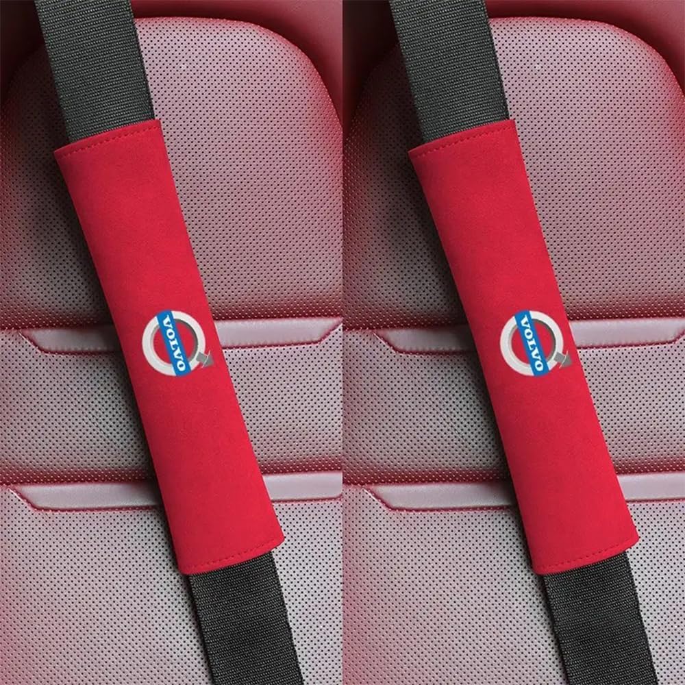 Seat Belt Shoulder pad Car Seat Belt Pads for Volvo S40 S60 S70 S80 S90 C30 C40 C70 V40 XC60, Seatbelt Protector Cover Pads Car Accessories