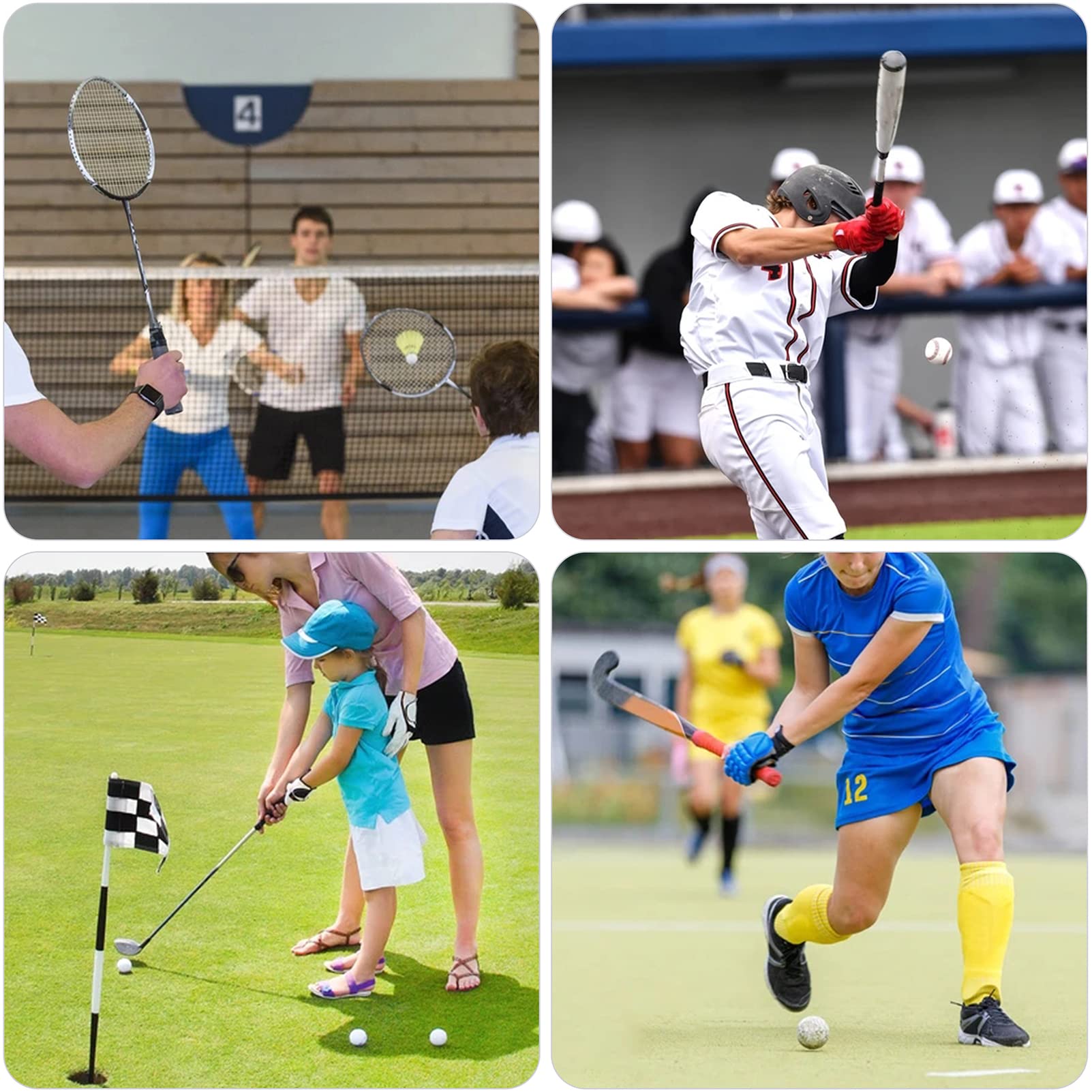 Nastro Adesivo Per Impugnature Sportive - 2 Rotoli Da 20m | Antiscivolo, Assorbente, Per Hockey, Tennis, Badminton - Foto 5