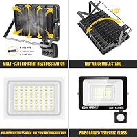 Willpower 50W 5000 lm LED reflektor mozgásérzékelővel, IP66 vízálló, 6000K hideg fehér - 50W, 6000k Cool White 3
