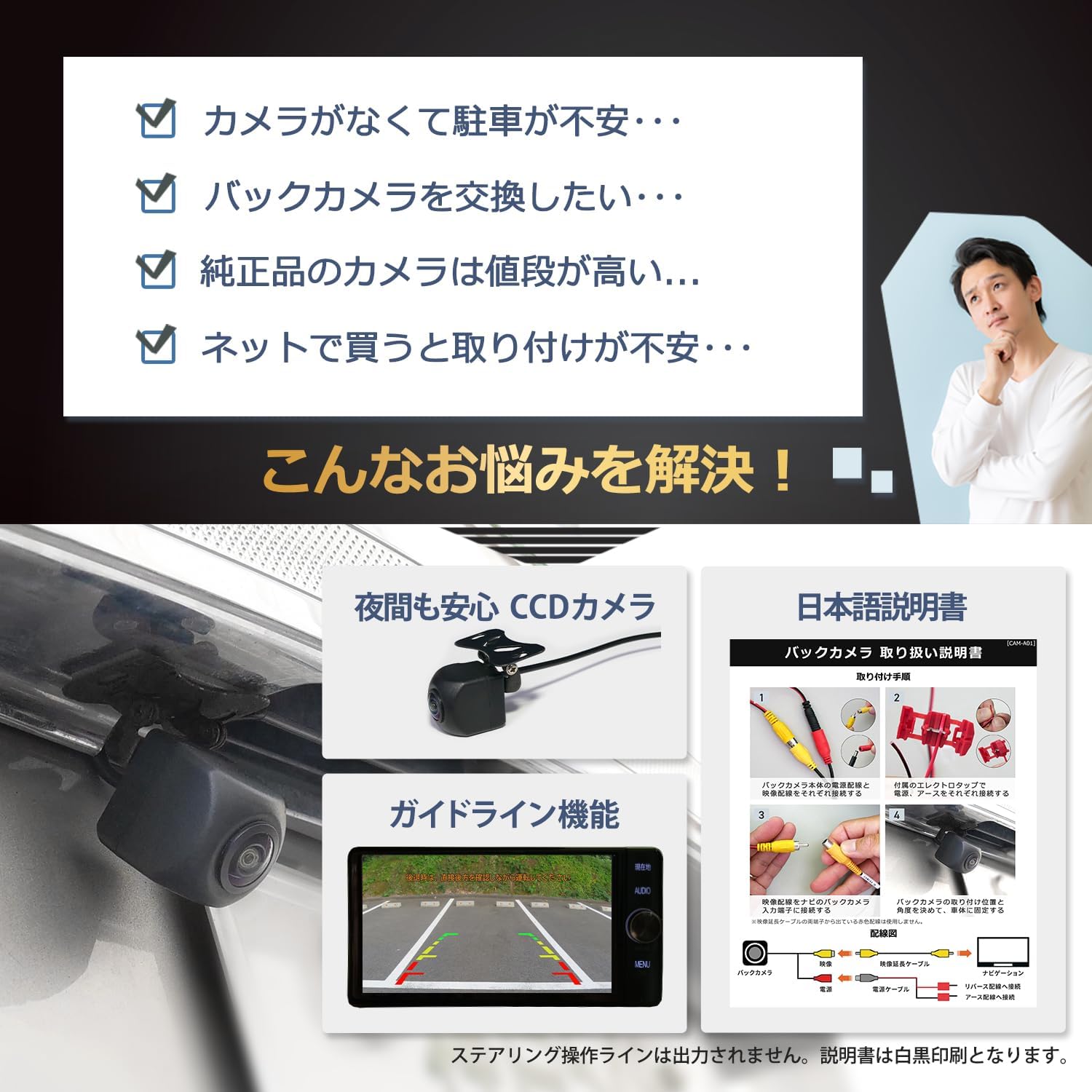 Amazon.co.jp: AVN-Z04i AVN119M AVN-D8 バックカメラ 車 イクリプス