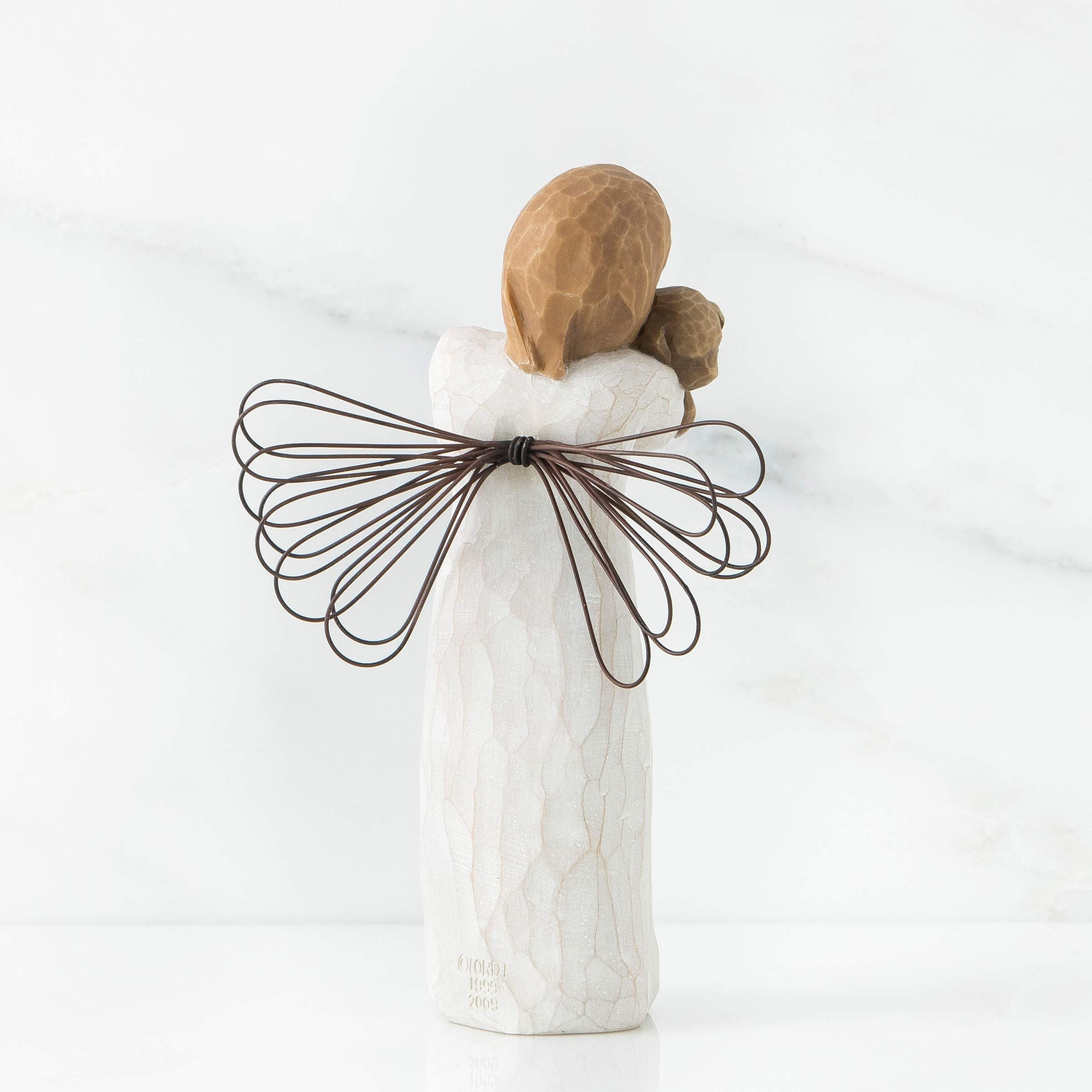 Willow Tree Figurina Angelo Dell'Amicizia, Resina, Design Di Susan Lordi, 13 Cm, Beige (Natur)