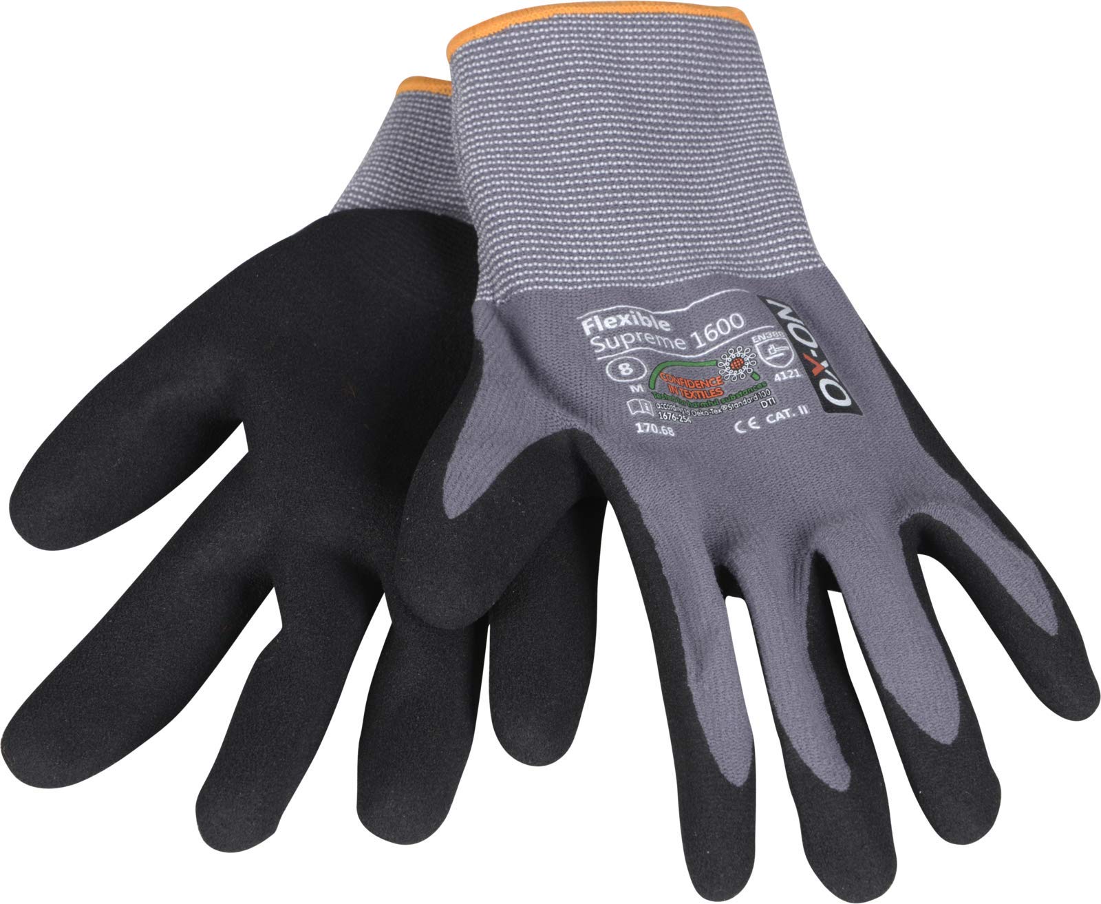 Arbeitshandschuhe Polyester/PU schwarz Gr. 7 (S) – Für Feinmechanik