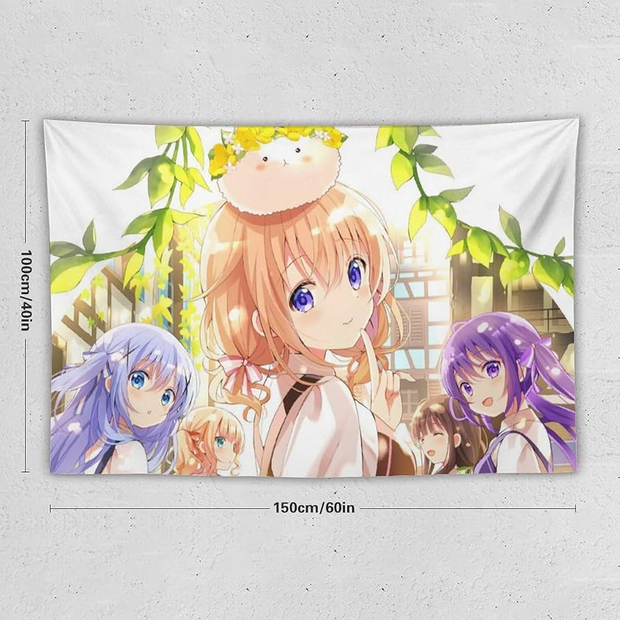 Amazon.co.jp: タペストリー ごちうさ チノ ココア 保登心愛