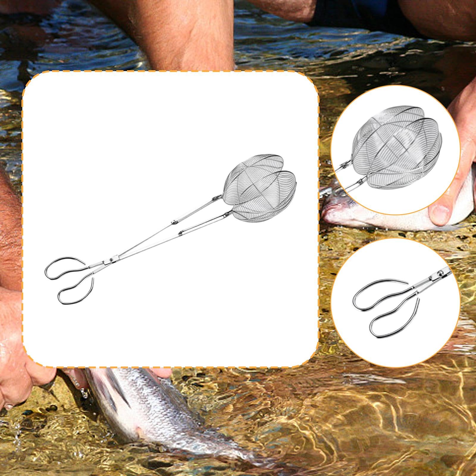 Fischzange Aus Edelstahl, Ergonomische Fischzange, Tragbare Aalzange, Rostfreie Konstruktion, Einfach zu Bedienen, Geeignet