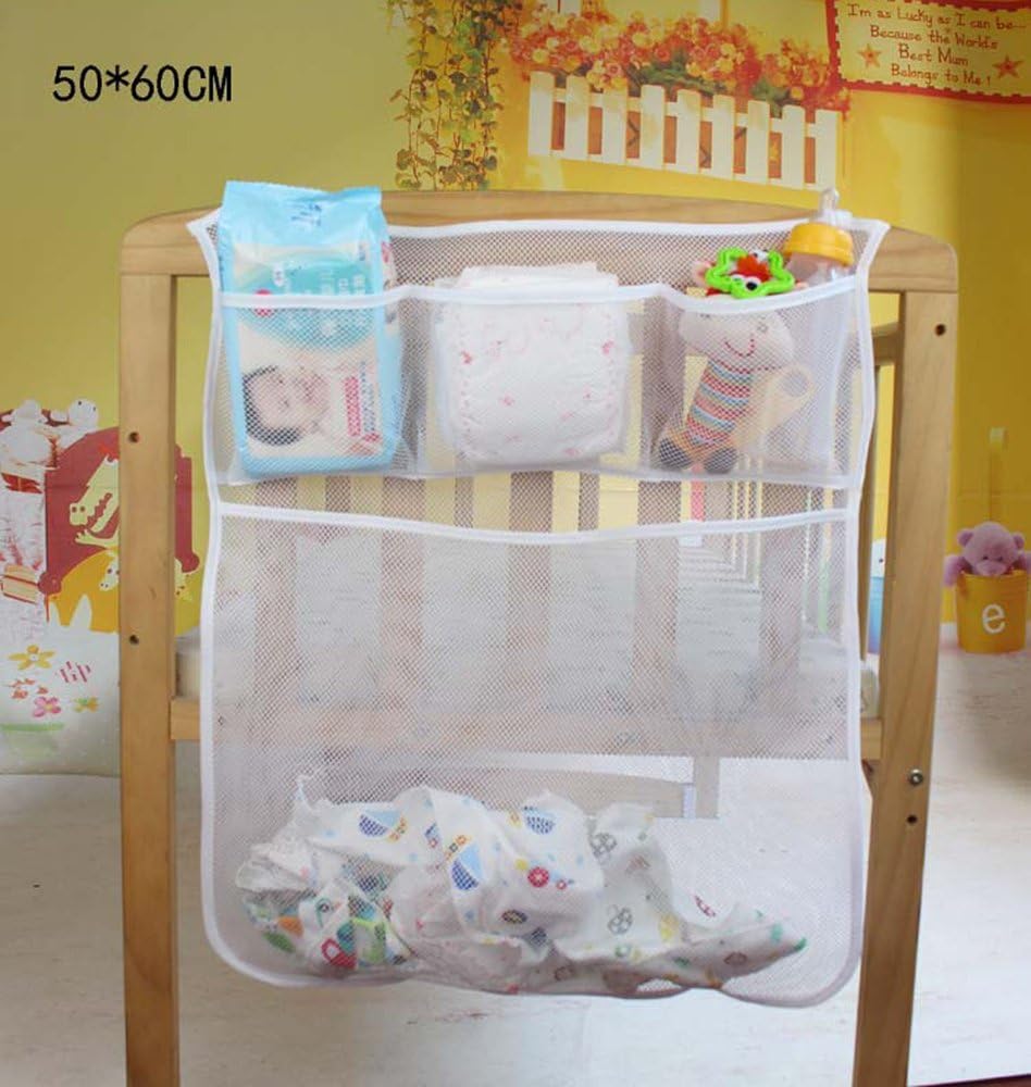 Dealglad® Multipurpose Baby Storage Bag Baby Dirty Clothes Bag Large Hanging Storage Bag Organizer Baby Bedside Pouch