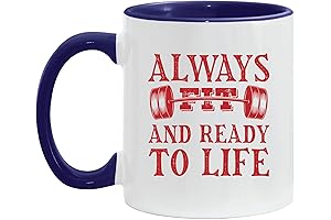 Gift for Weightlifters, "Stay Ready" Fitness Mug