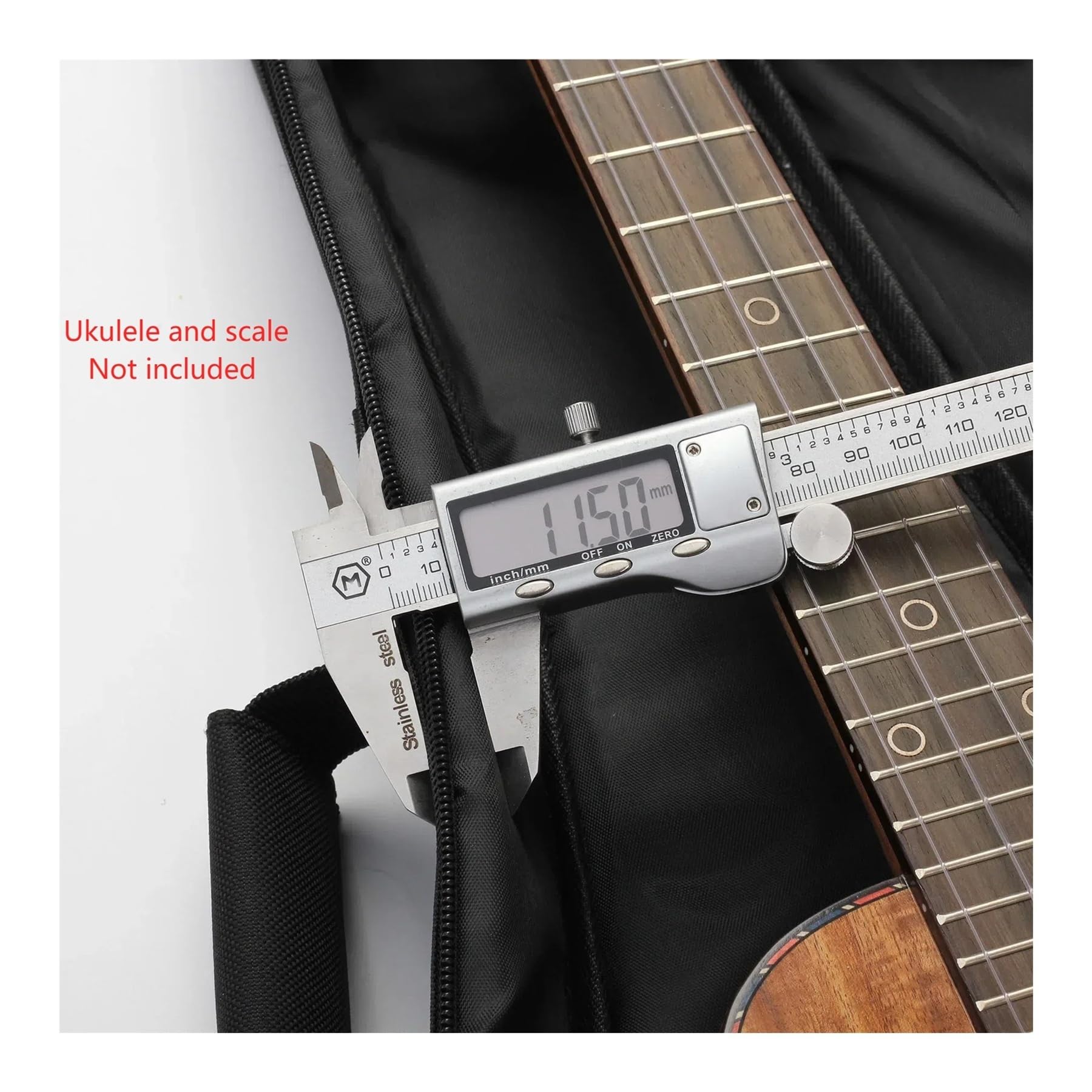 Generico 21 23 24 26 Borsa for Ukulele da 30 pollici 10mm Zaino for chitarra piccolo Handbeag Accessori for Ukulele Custodia impermeabile(30 inches Baritone)