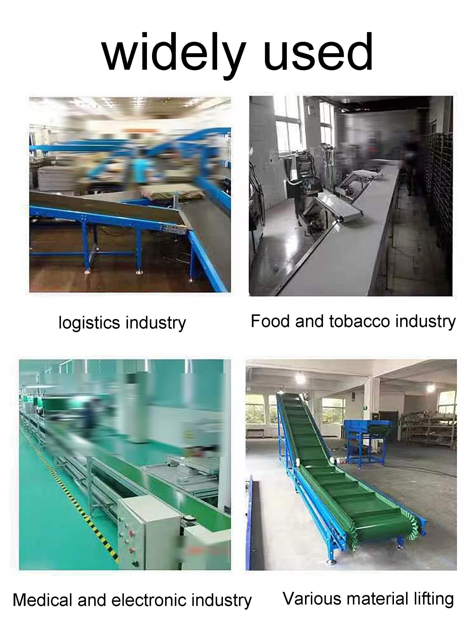 Cinta transportadora de PVC ecológica para manipulación de alimentos, transportador de tambor para un movimiento eficiente de materiales en líneas de producción
