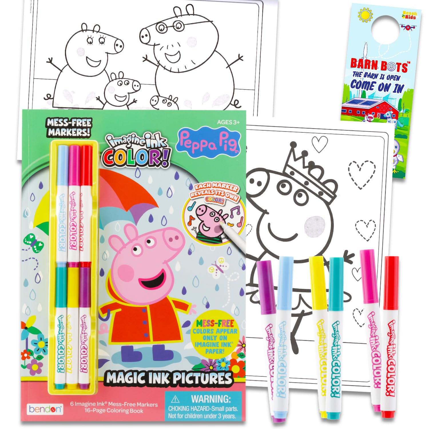 Amazon.com: Peppa Pig Imagine Ink Coloring Book Set - Bundle with