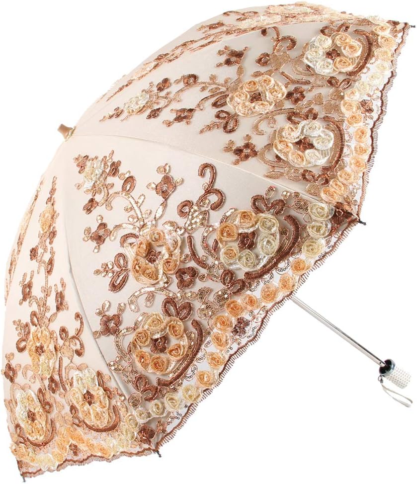 Honeystore Flower Lace Parasols for Wedding Party Lace Bridal Umbrella