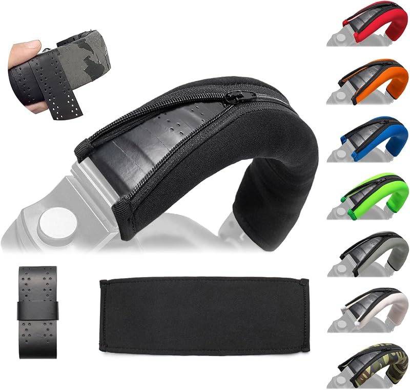 HDJ Headband Cushion Replacement Cover - Compatible with Pioneer HDJ-X5 X5BT X7 X7BT X7S X10 HDJ1000 HDJ1500 HDJ2000 DJ Headphone - Headband Tape Protection (Black)