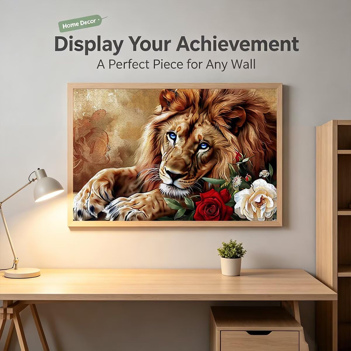 Puzzle 1000 Pezzi, Puzzle Leone, Legno Pezzi, Regalo Donna Uomo -11845