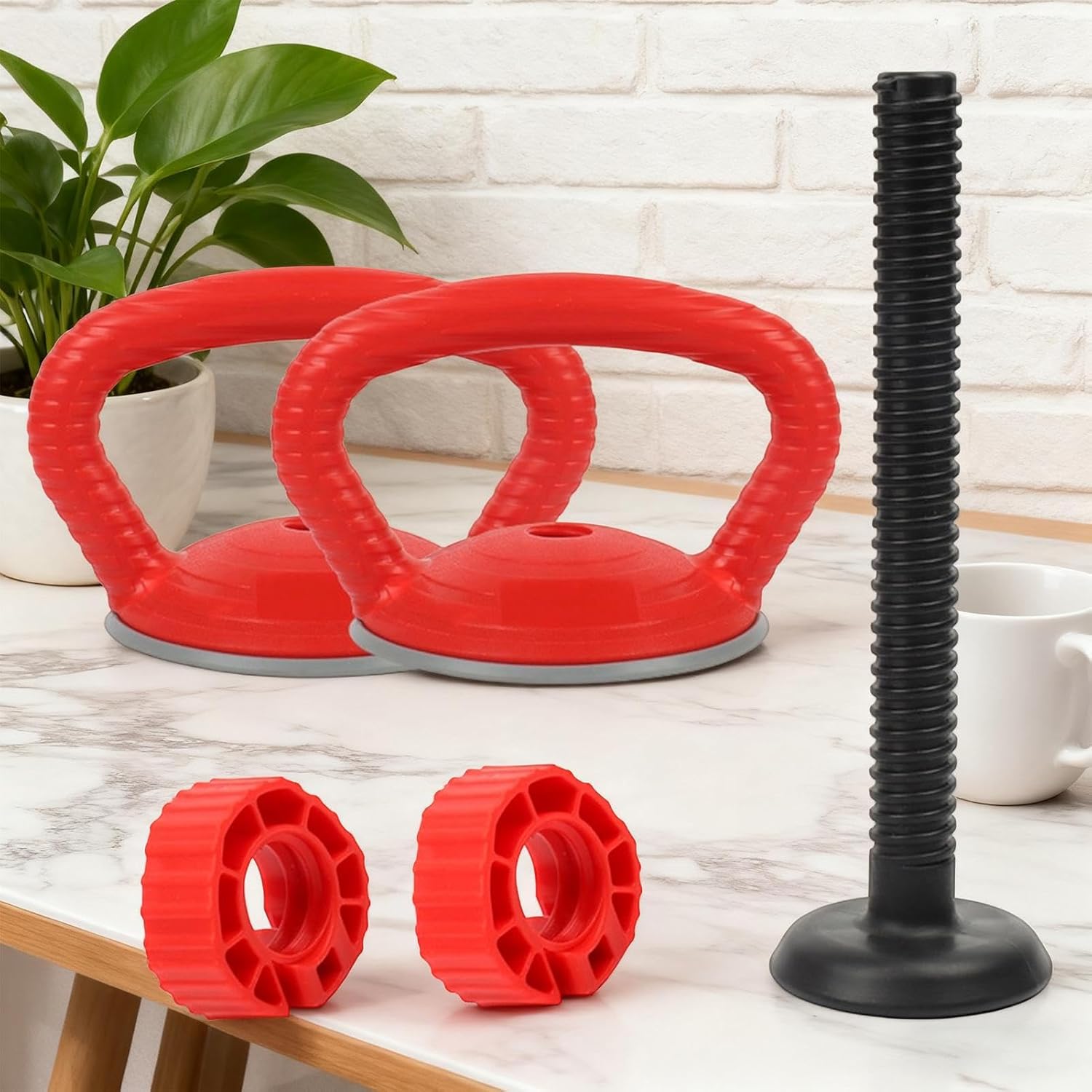 =Adjustable Kettlebell Handle Grips Accessories for Kettlebell - Ergonomic Dumbbell Handles | Comfortable Non-Slip for Home Gym Strength Training, Fitness Workout, Exercise Routine