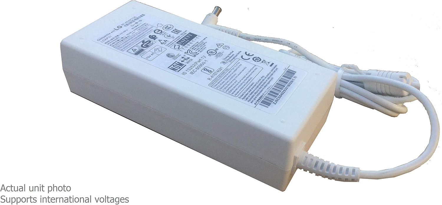 AC Adapter Power Supply Compatible with 32MU89-W 32" Class 4K UHD IPS LED Monitor 32MU89