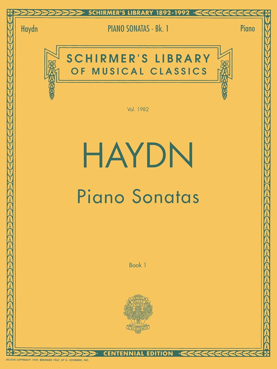 Piano Sonatas - Book 1: Schirmer Library of Classics Volume 1982 Piano Solo (Schirmer's Library of Musical Classics)