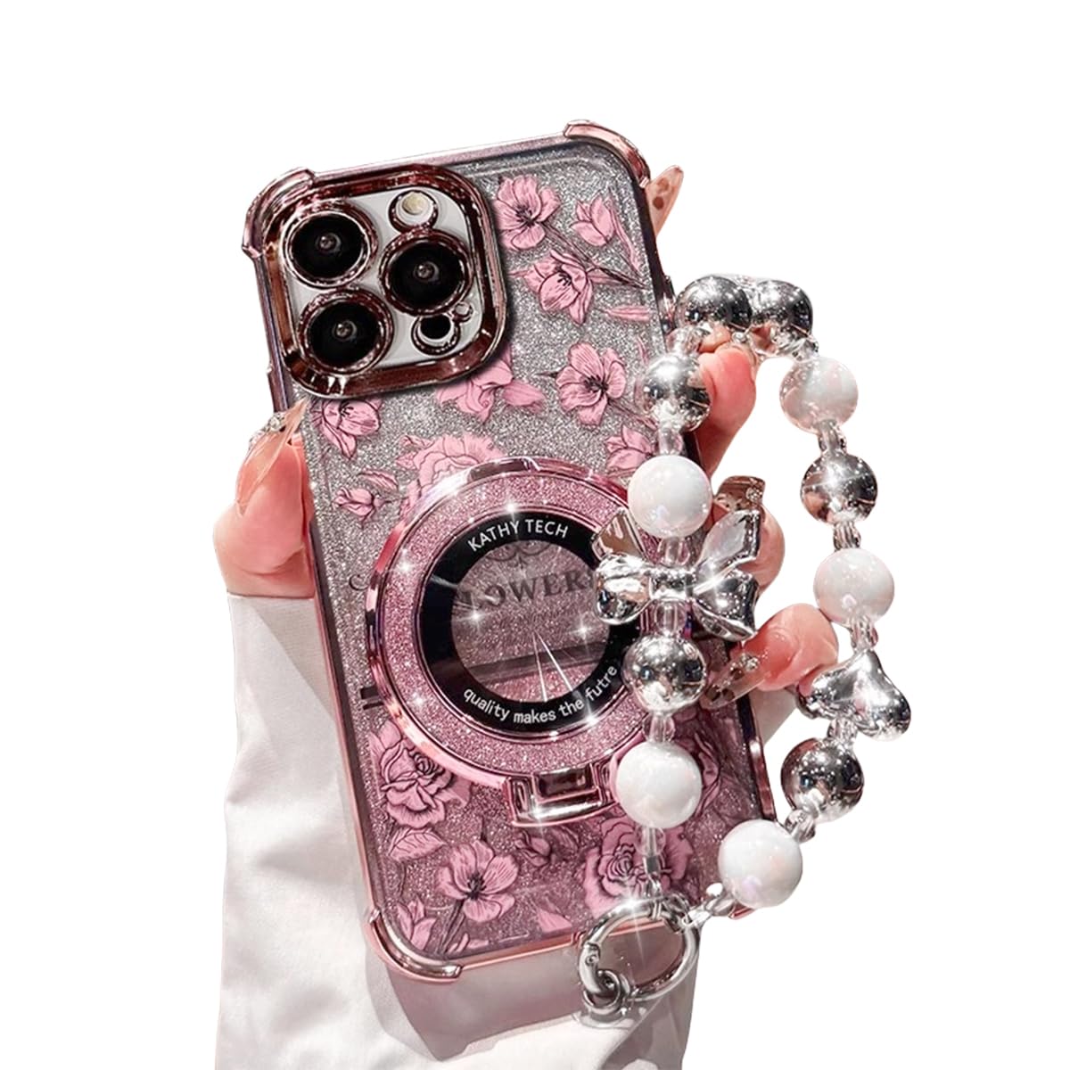 Amazon.com: Cute Phone Cases for iPhone 16 Pro Max, Rose Flower