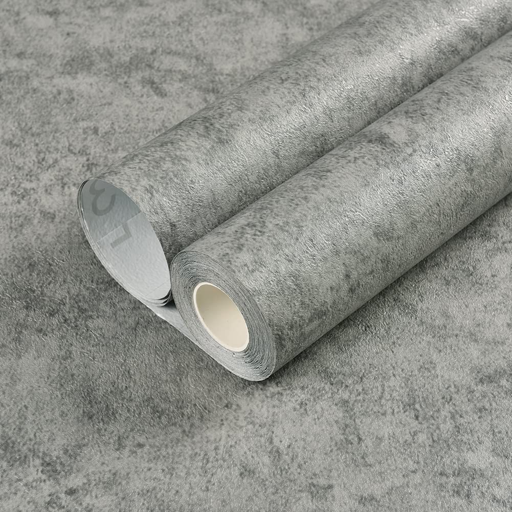 Grigio Scuro Nero Carta da parati Concrete Ottica Autoadesiva Carta da parati Autoadesiva Effetto 3d Grigio Carta da parati Carta da parati Carta da parati Matta Mobili Adesivi Film Concrete Carta da parati per cucin