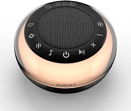 INSMY White Noise Machine,Portable Sound Machine Baby Sleep Soothe 35 Soothing Sound,Noise/Nature/Fansounds/Lullaby,Nightlight Memory Feature 40Hrs for Babies Adults Sleep Travel (Black)