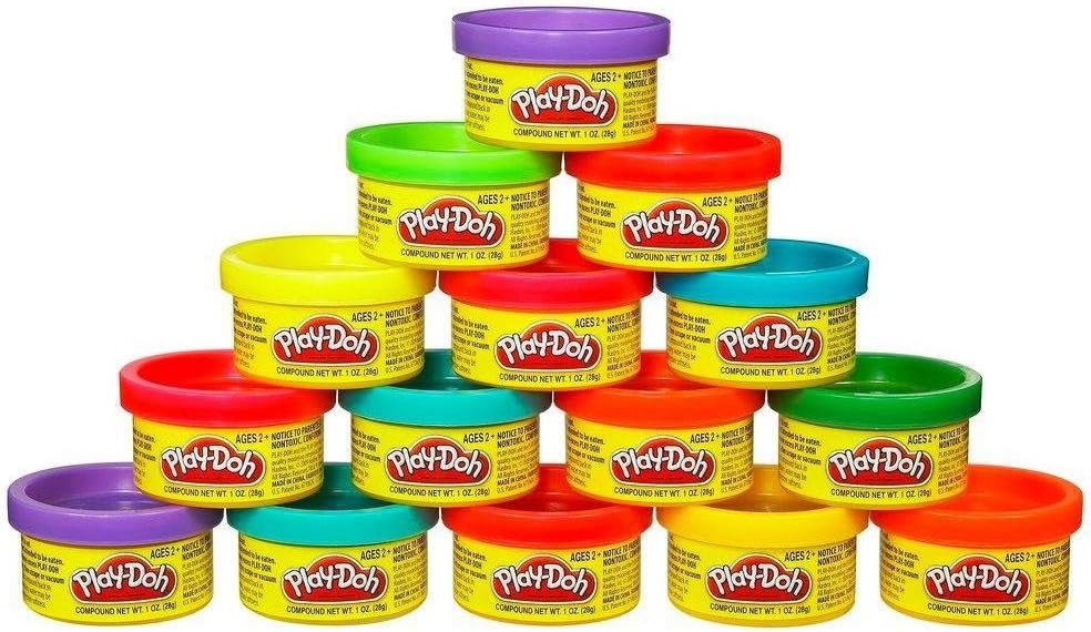 Play-Doh Party Bag, 15 Mini Play-Doh Cans for Kids Party Favors, Trick or Treat Toys, Classroom Prizes, Toys for 2 Year Olds and Up, 1 Ounce Each
