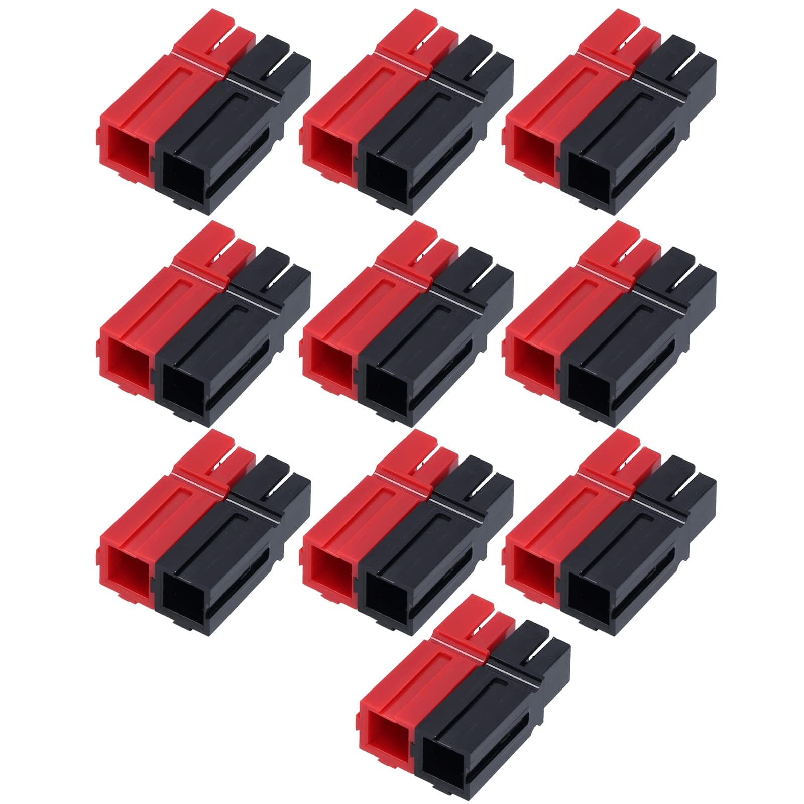 10 paia di connettori per batteria, contatti 75A, connettori placcati in argento, connettori rossi e neri, per modulo singolo + terminali