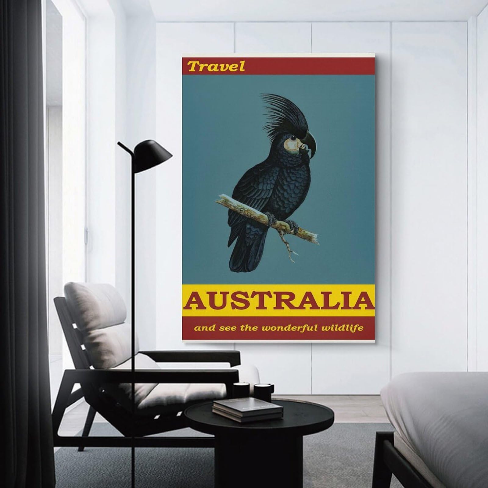 Junmoney Australia Travel Canvas Wall Picture 20x30inch(50x75cm), for Picture Wall Styling in Lounge Or Bedroom, Decorative Artwork with Flexible Styling