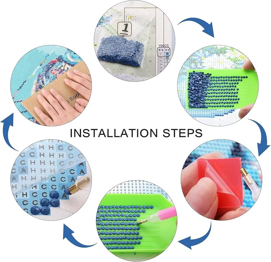 Amazon.co.jp: ダイヤモンドアート ストリートビュー 50x50cm 丸