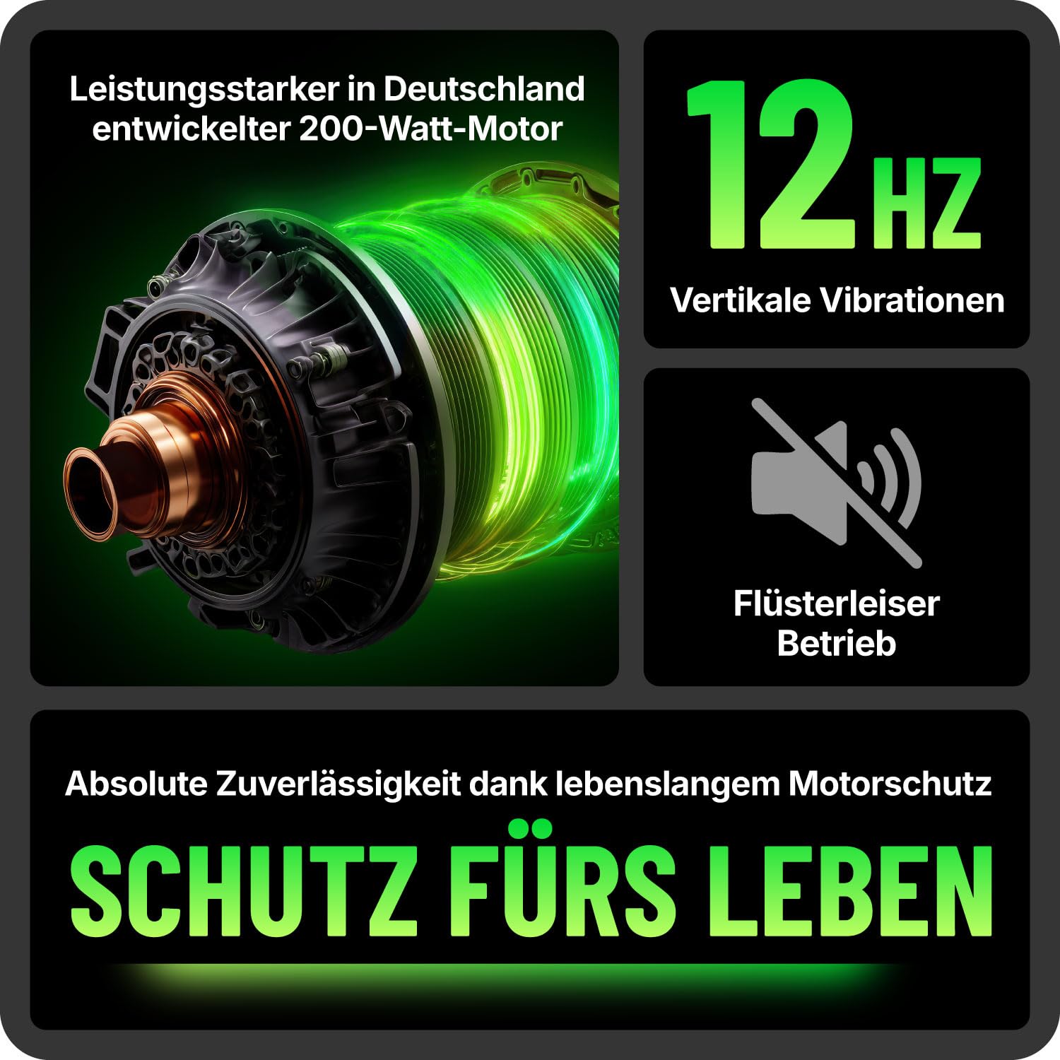 Bluefin Fitness Ultra Slim Power Vibrationsplatte, 5 Programme + 180 Stufen, Ganzkörpertraining, Geräuscharmes Heimfitnessgerät, Einfach zu verstauen, Kompaktes Design