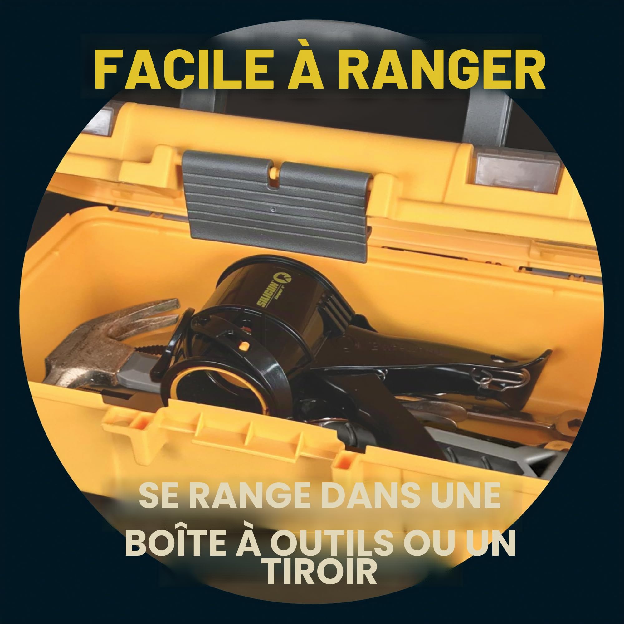 SILIGUN Pistolet à calfeutrer compact avec buse à calfeutrer - Pistolet à calfeutrer de 283,5 g sans tige - Pistolet à calfeutrer à rapport de poussée 12:1 pour silicone, latex, mastic - Pistolet à