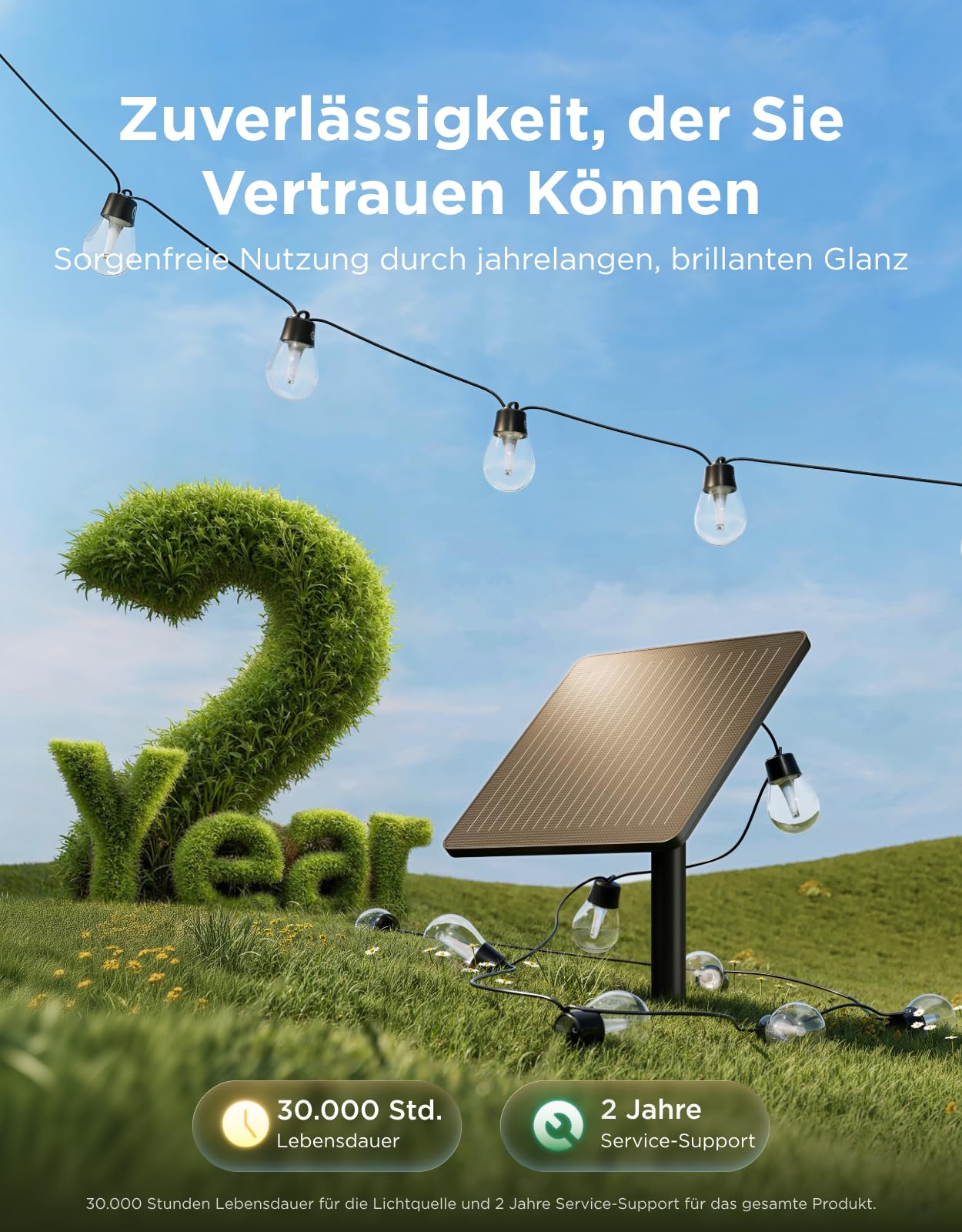 Govee Solar Lichterkette Outdoor 10m, RGBICW mit 16 Millionen Farben | 112 Szenenmodi, App-Steuerung, nur Bluetooth, 8 dimmbaren splitterfreien LED-Lampen, 50lm, IP67 für Balkon, Garten, Camping