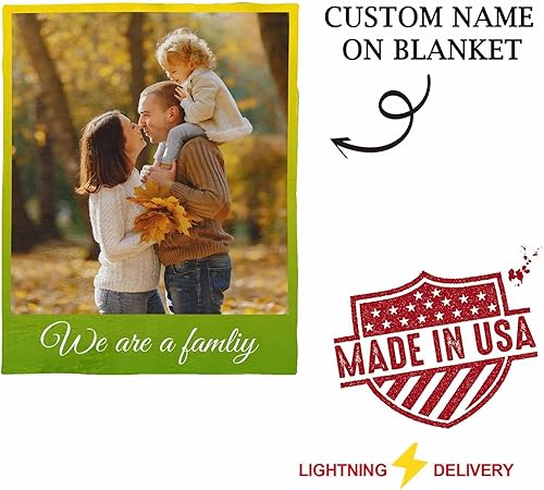 Miniatura 5 de YESCUSTOM Manta personalizada con fotos y texto, manta personalizada con imagen, conmemorativa para el día de San Valentín, aniversario, día de la