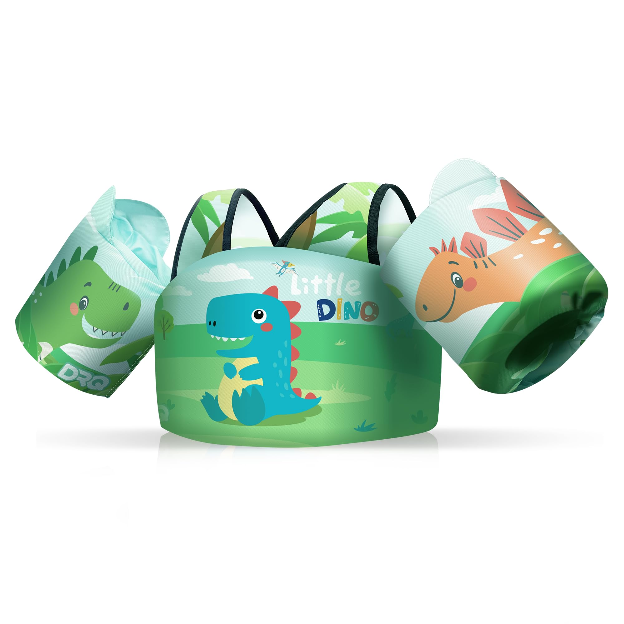 DRQ Toddler Swim Vest, Toddler Floaties for 22-66lbs Kids, Puddle Jumper Kids Life Jacket with Shoulder Harness Arm Wings for Girls Boys 2 3 4 5 6 Years Old Sea Beach Pool