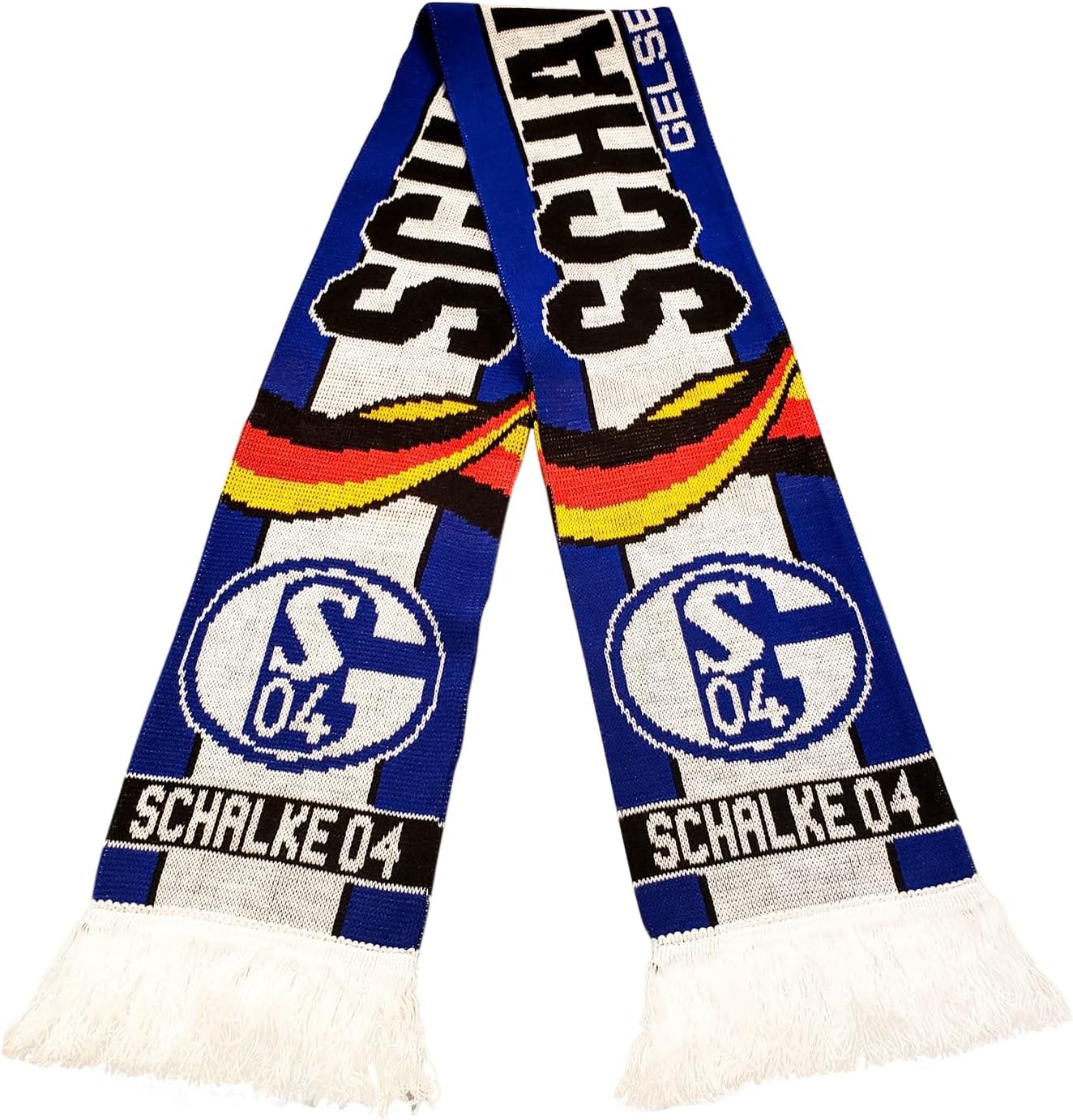 FC Schalke 04 Scarf | Soccer Fan Scarf | Premium Acrylic Knit