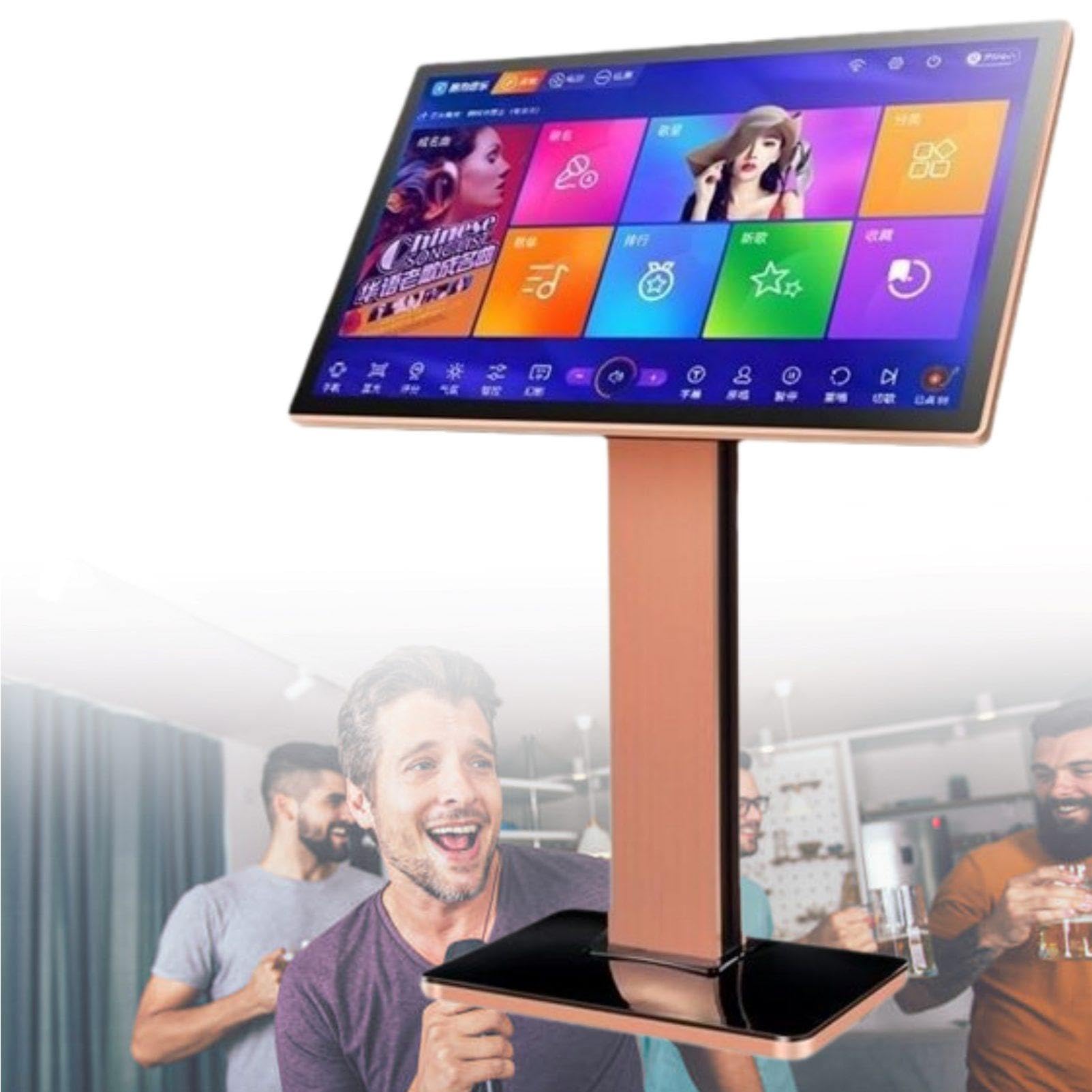 Máquina de karaoke, control de voz inteligente con aplicación de teléfono, 20 idiomas, amplificador de potencia para entretenimiento en casa y fiesta