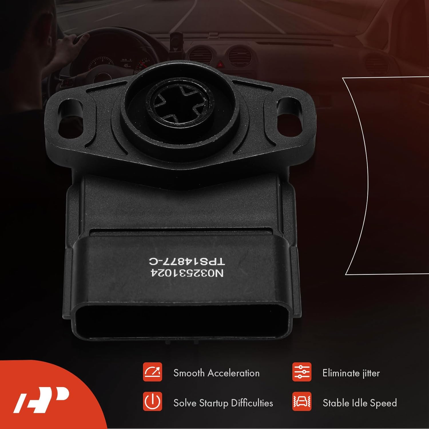 A-Premium TPS Throttle Position Sensor Compatible with Mitsubishi Outlander 2004 2005 2006