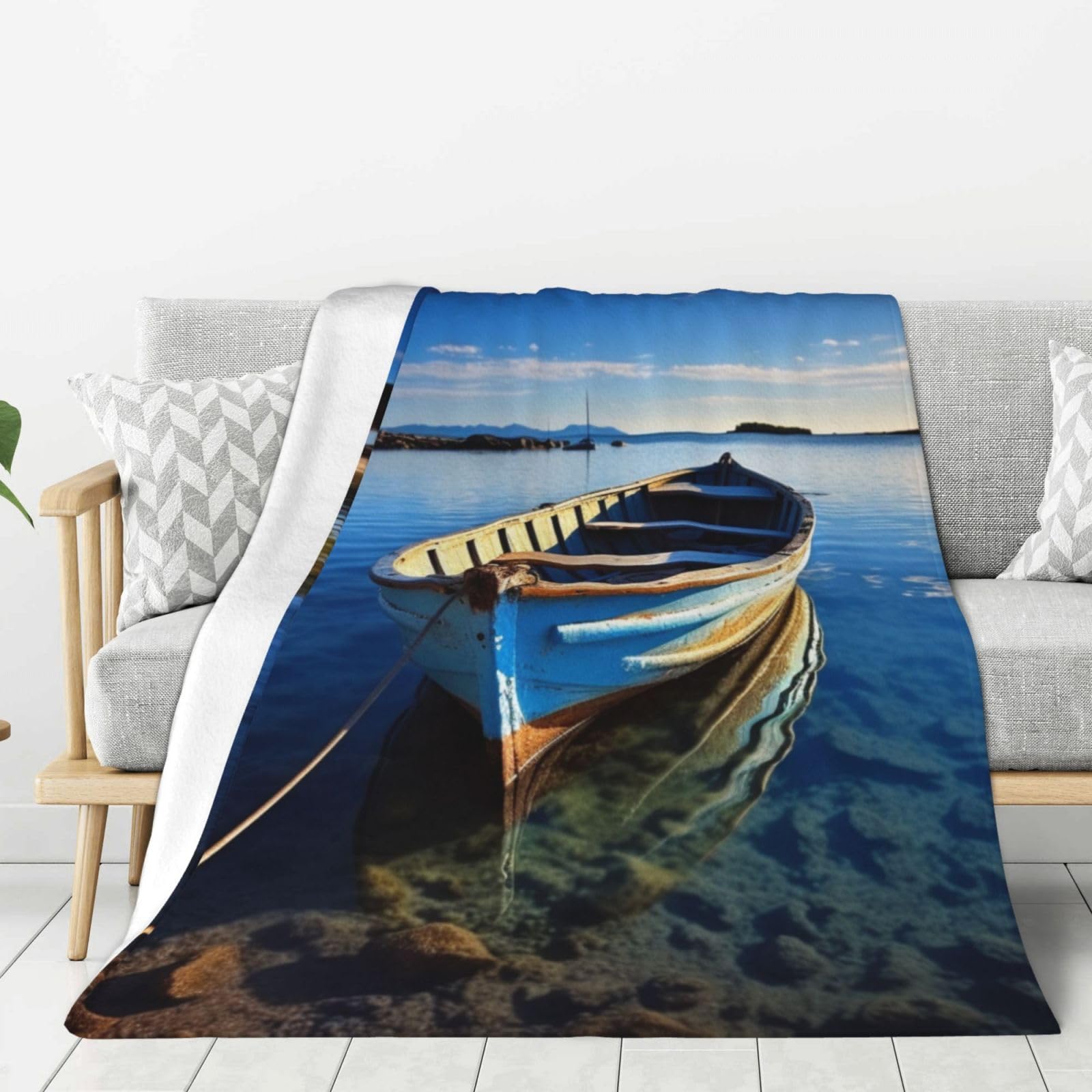 Couverture polaire en flanelle idéale pour vos soirées télé sur le canapé