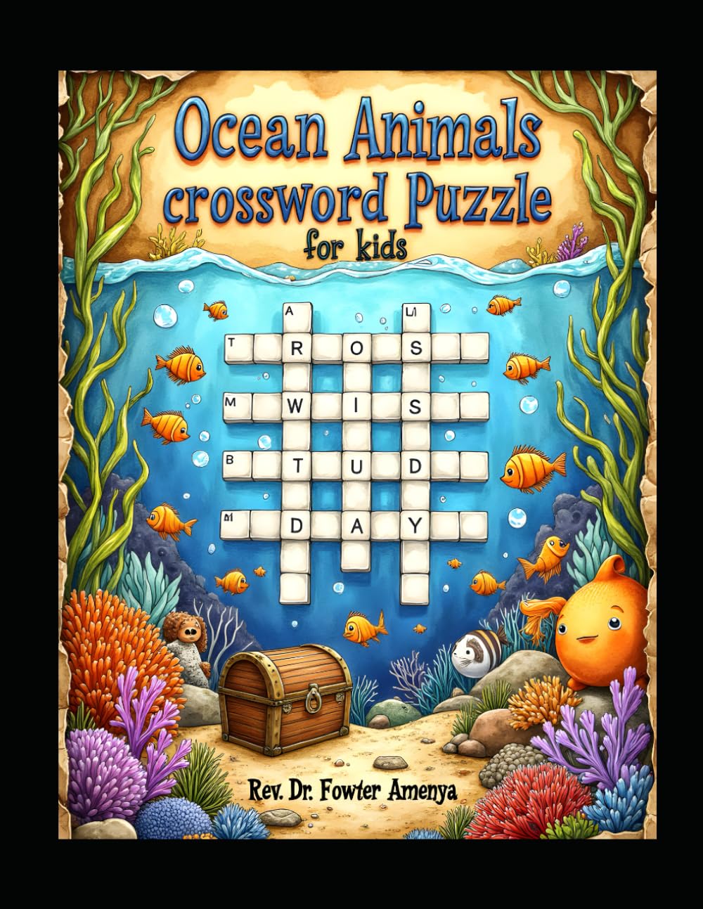 Ocean Animals crossword puzzle for kids by Rev Dr Foster Amenya